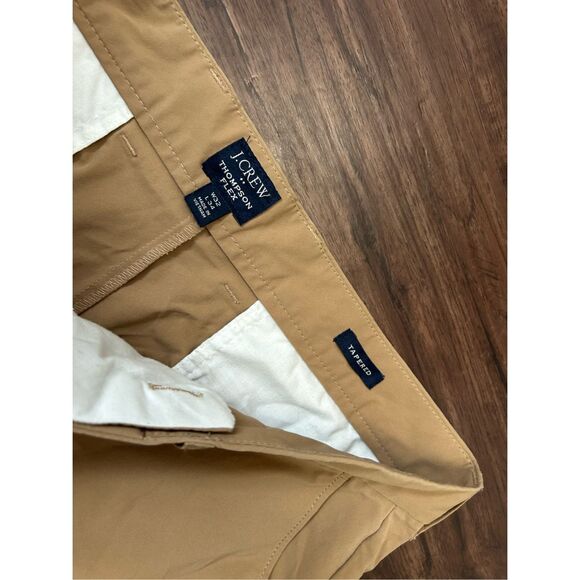 J. Crew Thompson Flex Tapered Khaki Chino Pants, Sz 32 x 32 - Picture 2 of 6